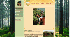 Desktop Screenshot of broedeskovhestepension.dk
